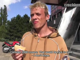 Czech Hunter 52. Blond czech boy sucking cock.