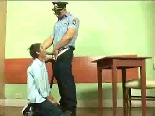 Cute though very bad boy fucked by brutal gay cop